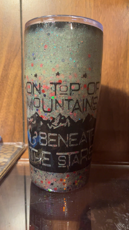 On top of mountains, and beneath the stars 20oz