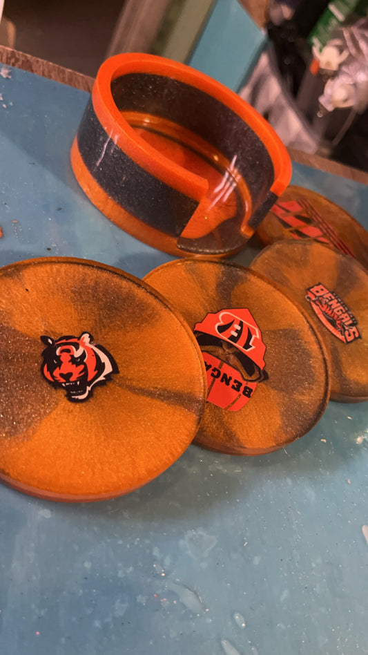 Cincinnati Bengals cup coasters ￼