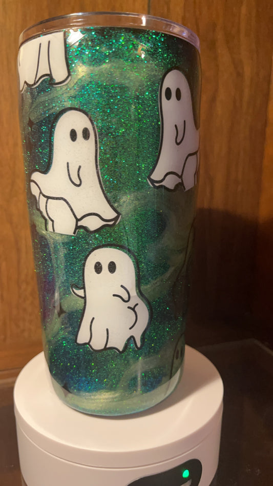 Ghost booty- 20oz handmade Tumbler