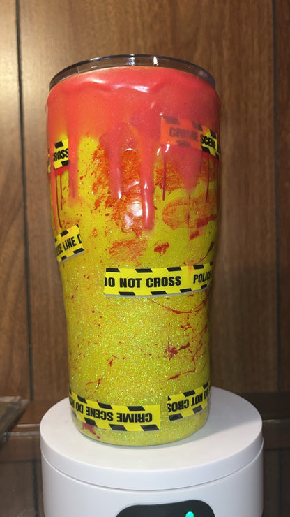 This is my true crime watching drink - 20oz handmade Tumbler