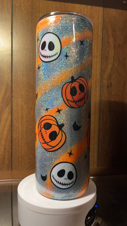 Jack-Olantern nightmare before Christmas 30oz skinny Tumbler