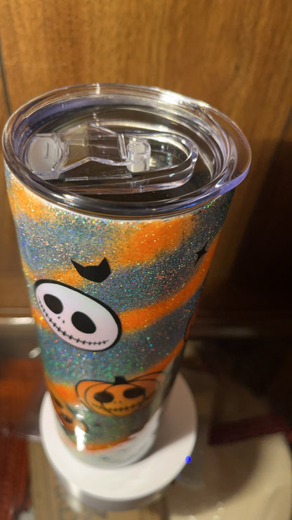 Jack-Olantern nightmare before Christmas 30oz skinny Tumbler