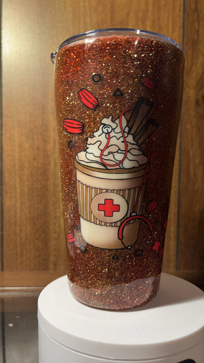 Nurse fuel-  16oz handmade Tumbler