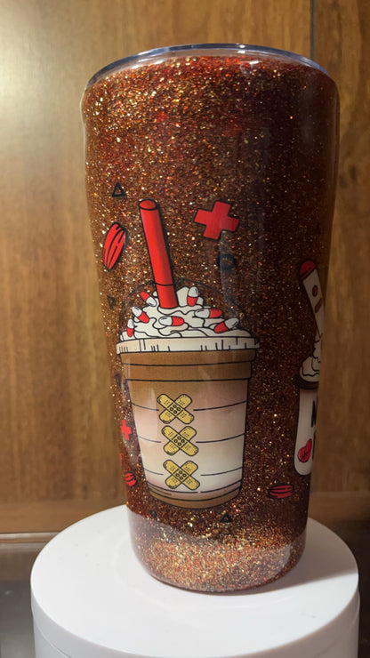 Nurse fuel-  16oz handmade Tumbler