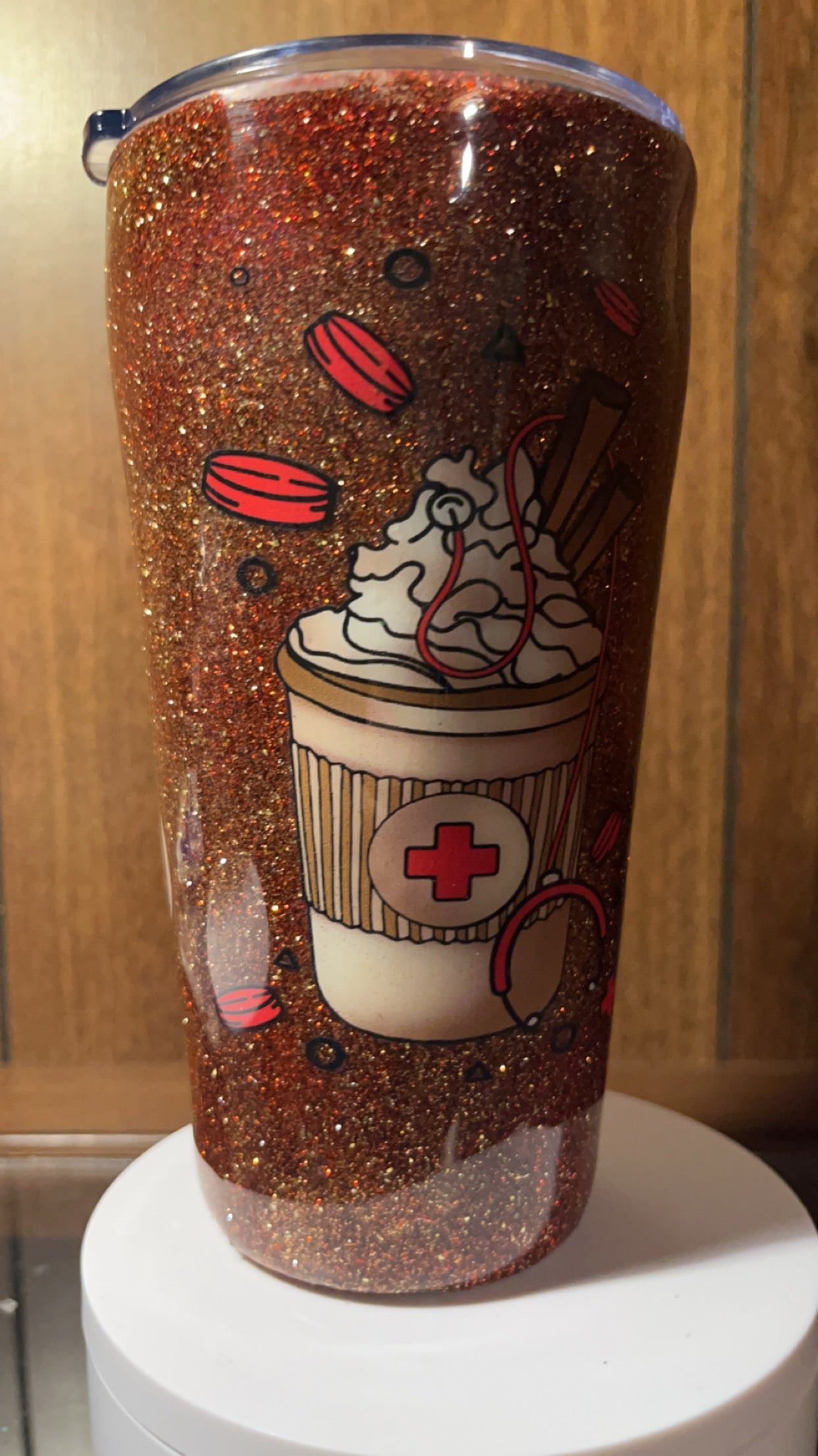 Nurse fuel-  16oz handmade Tumbler