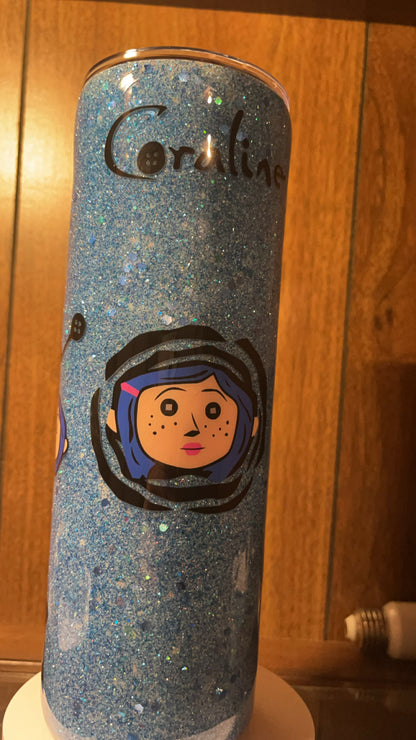 Coraline heads, -  30oz skinny Tumbler