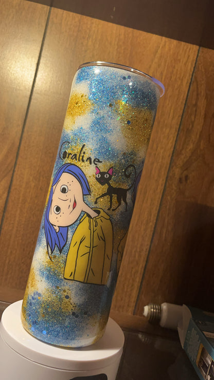 Coraline , -  30oz skinny Tumbler