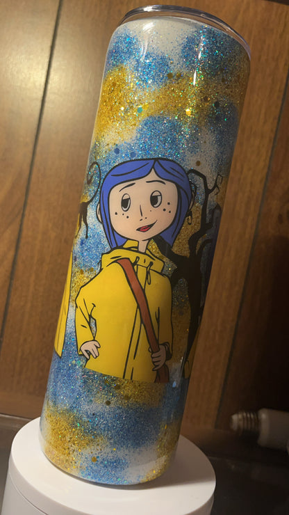 Coraline , -  30oz skinny Tumbler