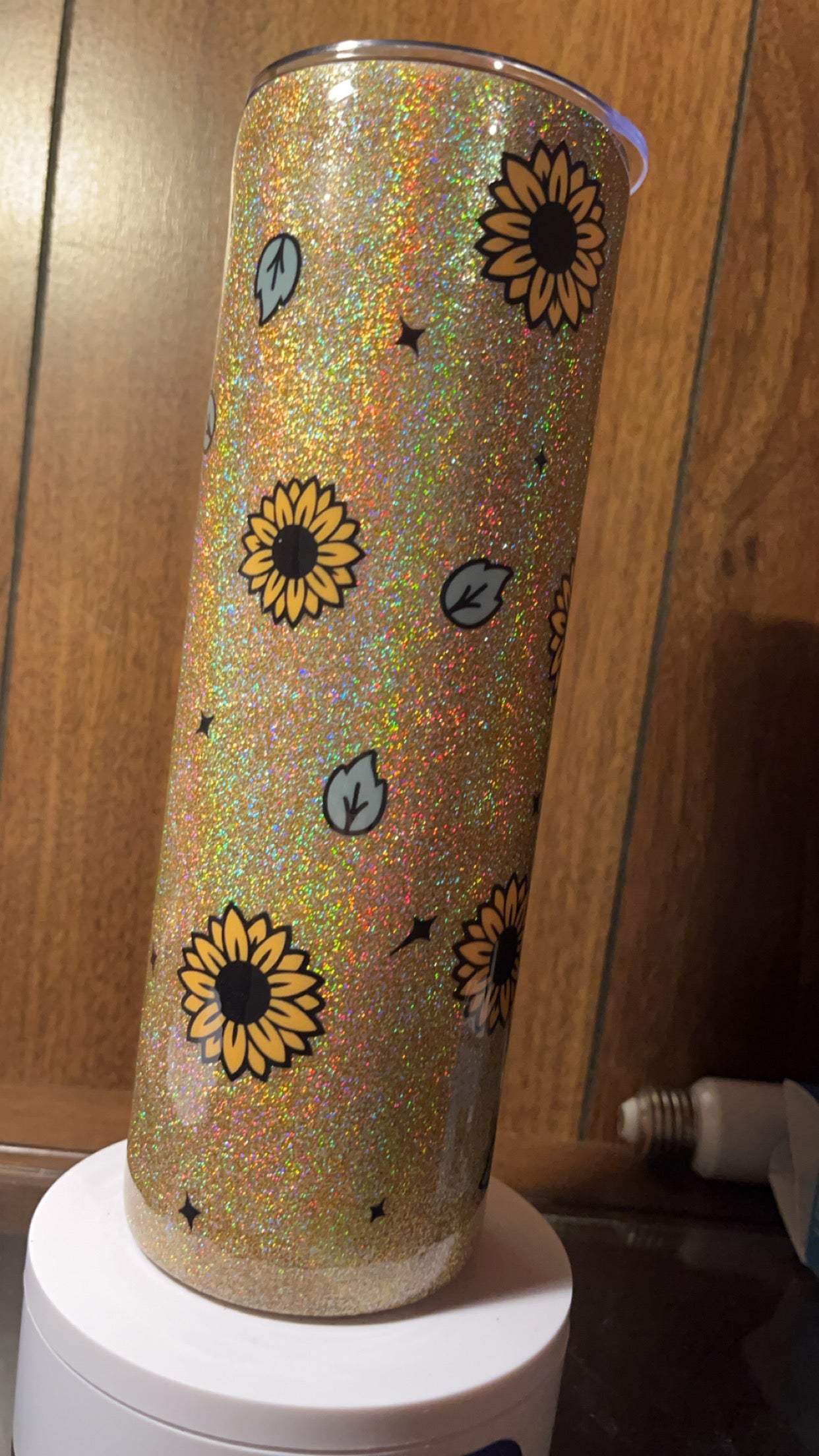 Sunflower ghost -  30oz skinny Tumbler