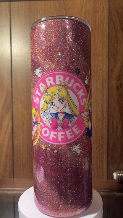 Sailor Moon Starbucks- 30oz skinny Tumbler