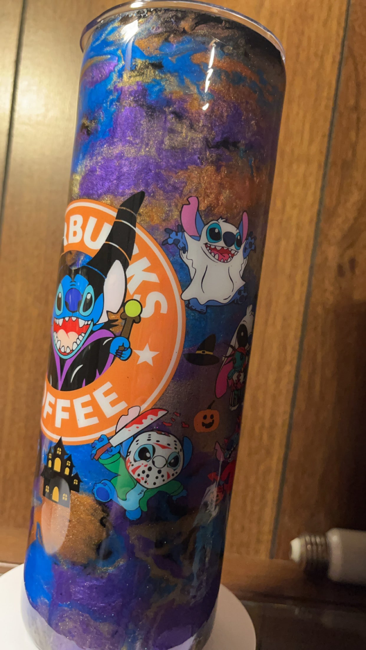 Halloween stitch Starbucks- 30oz skinny Tumbler