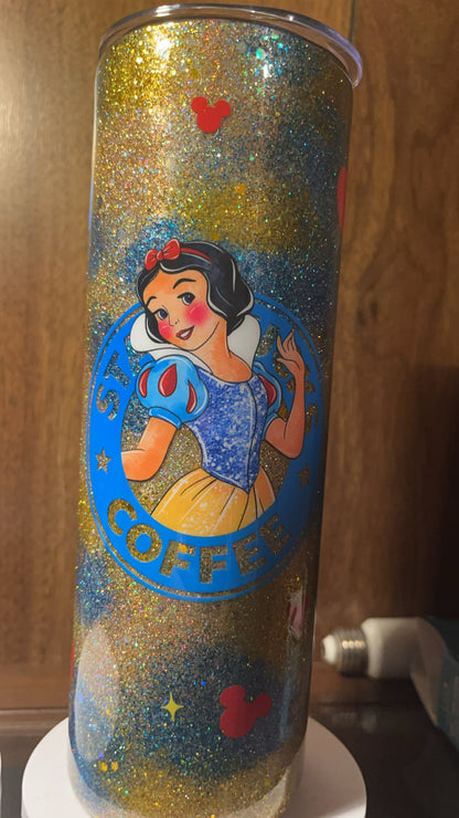 Snow White Starbucks,, -  30oz skinny Tumbler