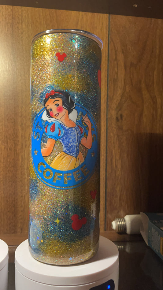 Snow White Starbucks,, -  30oz skinny Tumbler