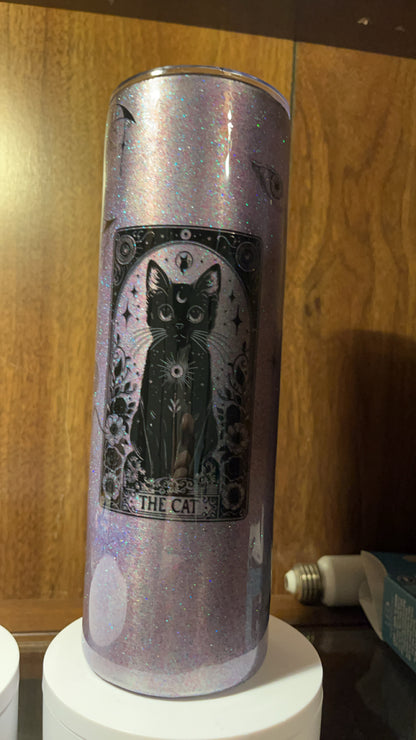 The cat tarot card, -  30oz skinny Tumbler