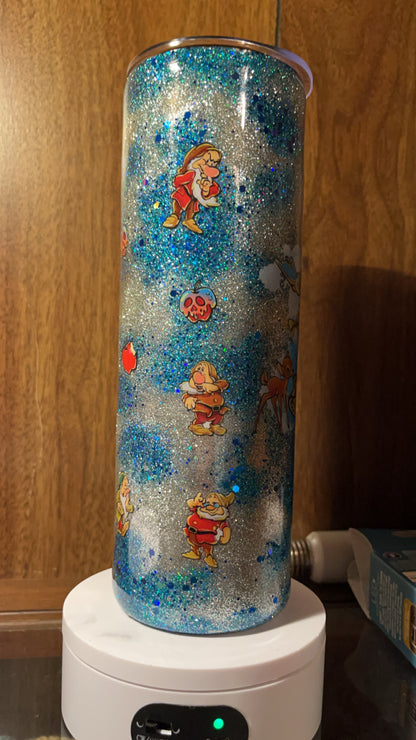 Snow White and the seven dwarfs, -  30oz skinny Tumbler