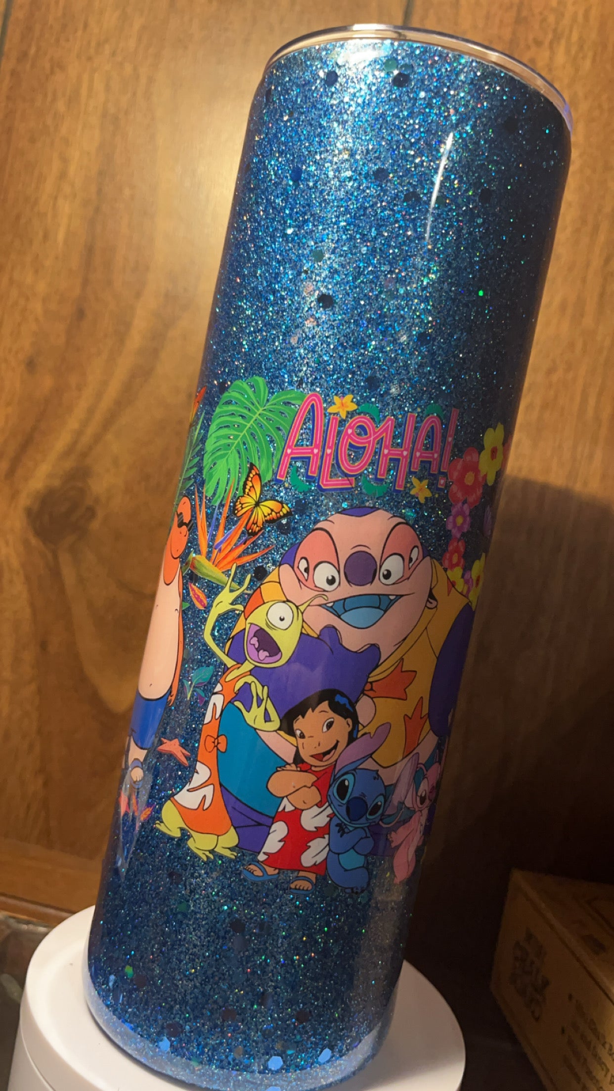 Aloha Lilo and stitch-  30oz skinny Tumbler