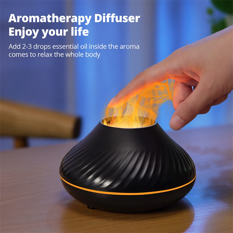 Volcanic Flame Aroma Diffuser Essential Oil Lamp cj