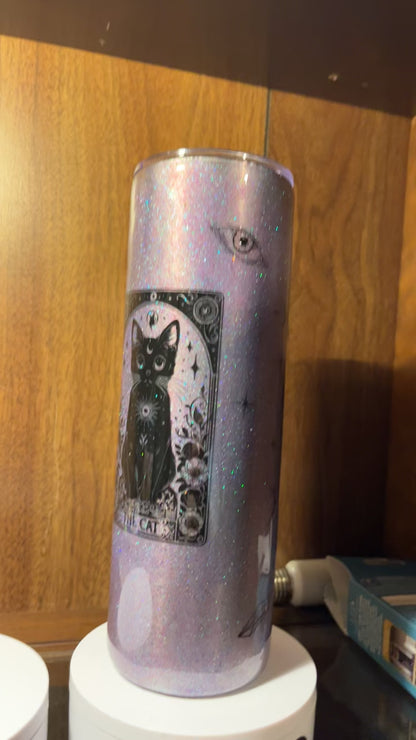 The cat tarot card, -  30oz skinny Tumbler