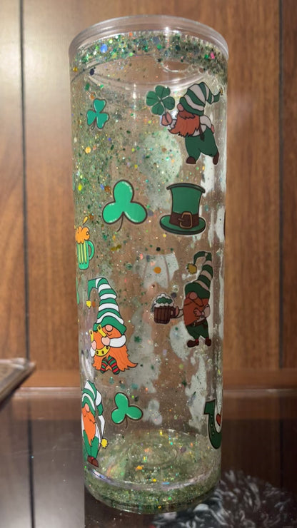 Saint Patrick’s Day 16oz Snow globe Tumbler