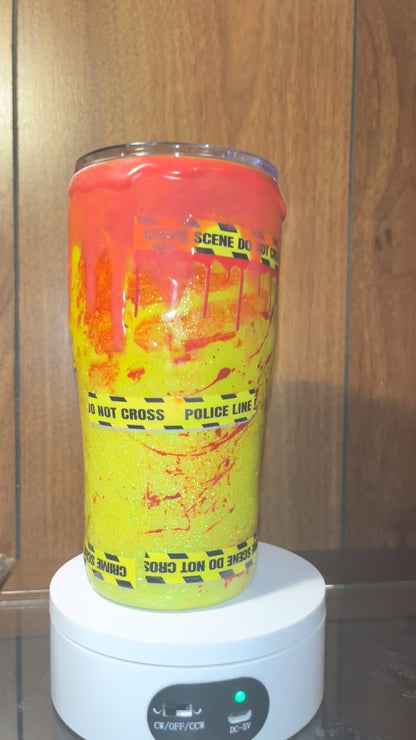 This is my true crime watching drink - 20oz handmade Tumbler