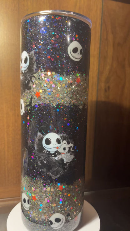 Jack skeleton  nightmare before Christmas 30oz skinny Tumbler