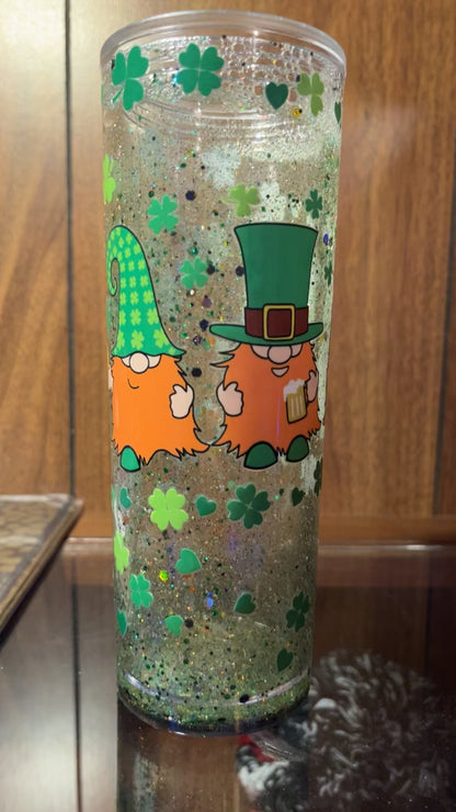 Saint Patrick’s Day 16oz Snow globe Tumbler