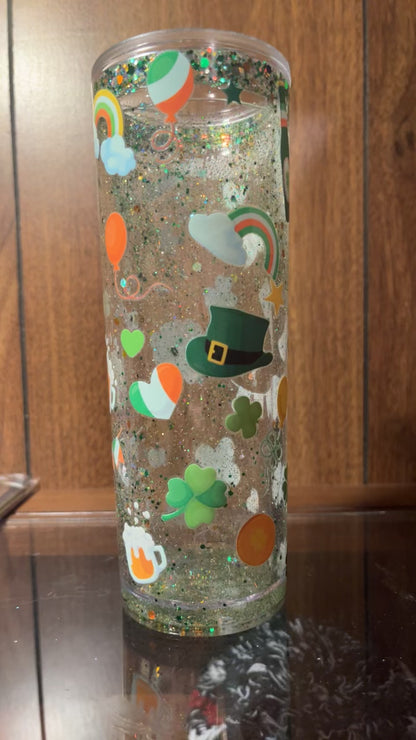 Saint Patrick’s Day 16oz Snow globe Tumbler