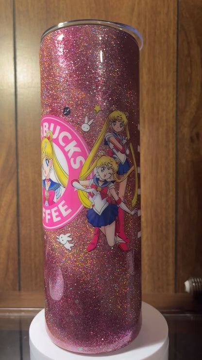 Sailor Moon Starbucks- 30oz skinny Tumbler