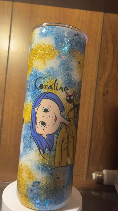 Coraline , -  30oz skinny Tumbler