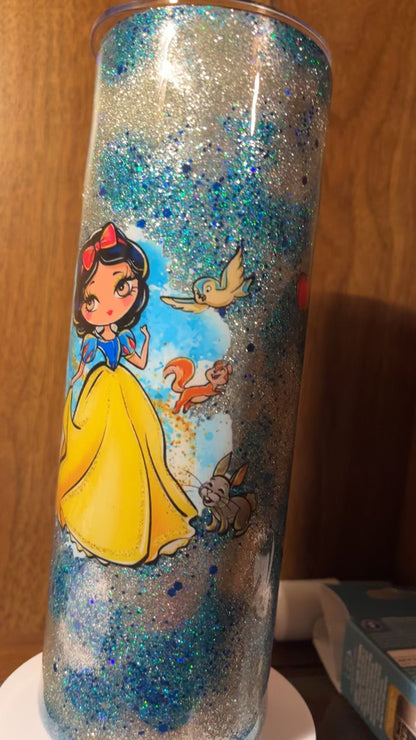 Snow white  , -  30oz skinny Tumbler