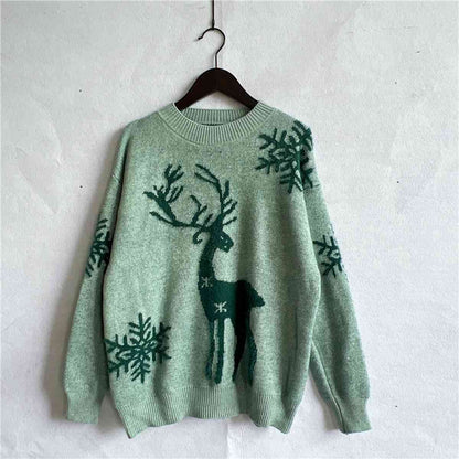 Reindeer and Snowflake Pattern Sweater
• Cozy and stylish winter sweater

• Charming reindeer and snowflake pattern

• Comfortable fit, machine washable
Stay cozy and stylish this winter with our ReindeeReindeer and Snowflake Pattern SweaterTrendsiBLACK BROOM BOUTIQUE